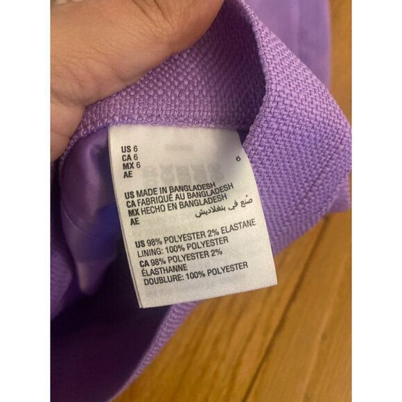 Bar III women vintage style Purple A-Line Skirt With Pleats & Back Zip Closure 6 - Picture 8 of 8